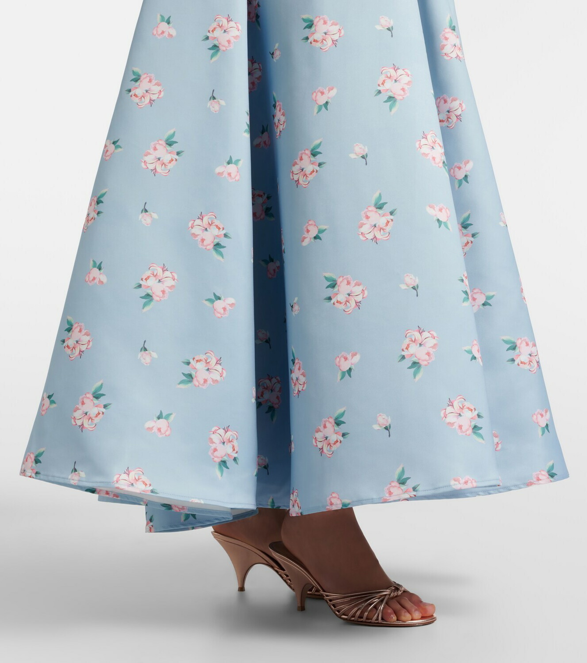 Leo Lin Nora floral bustier gown