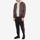 Needles Men's Poly Jacquard Patterned Track Jacket in Brown