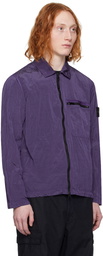 Stone Island Purple Nylon Jacket