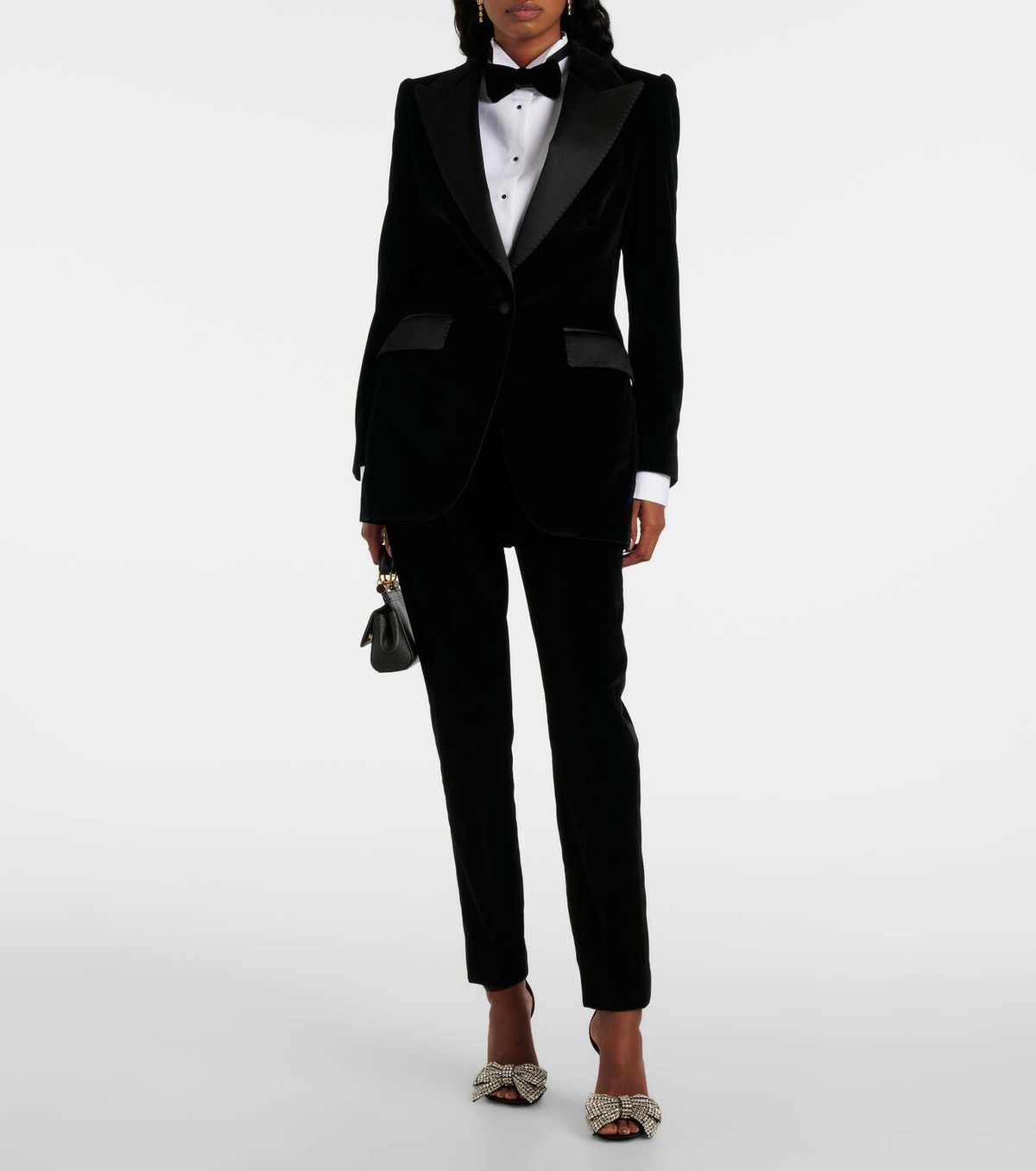 Dolce&Gabbana Bow Tie crystal-embellished satin sandals