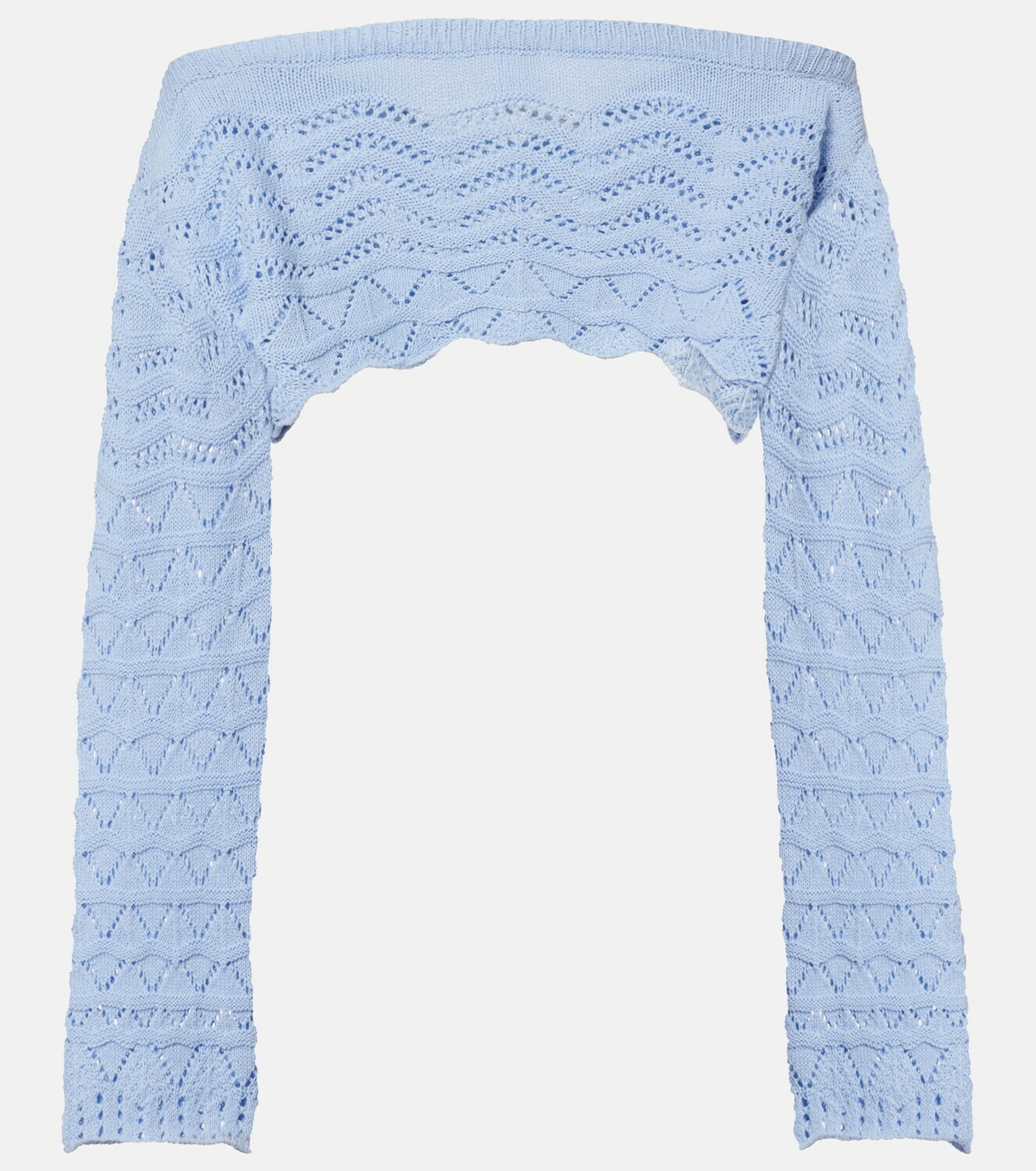 Bananhot Helena crochet cotton-blend crop top