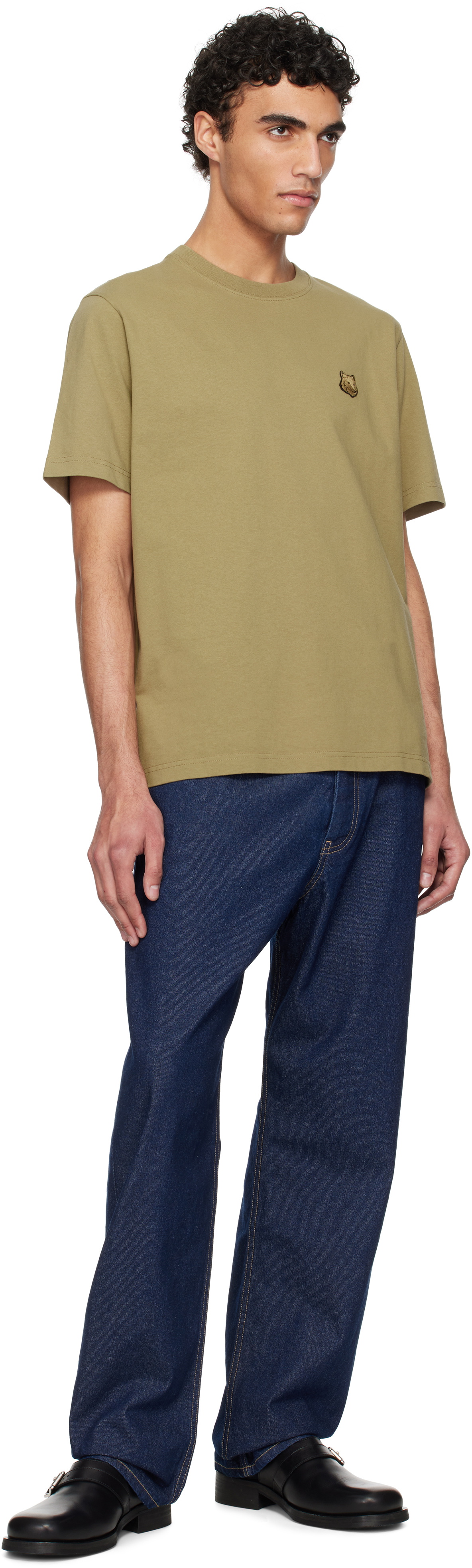 Maison Kitsuné Blue Straight Denim Jeans