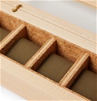 WOLF - Analog/Shift Flatiron II Maple and Walnut Wood Five-Piece Watch Box - Brown