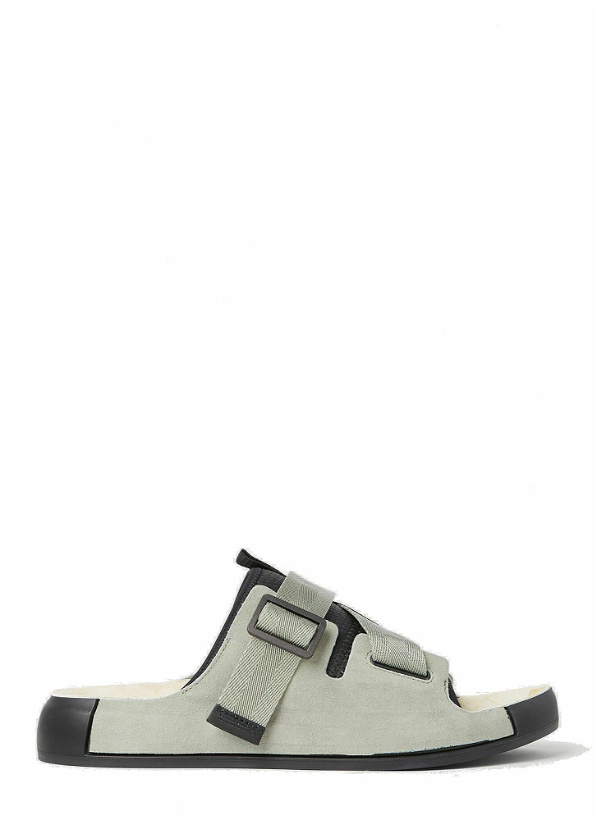 Photo: Stone Island Shadow Project - Tape Sandals in Green