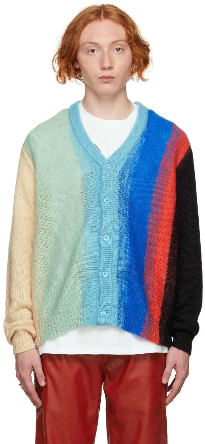 Charles Jeffrey Loverboy Multicolor Mohair Homefront Cardigan