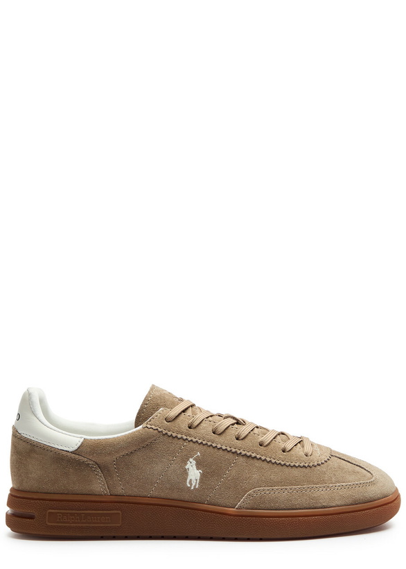 Photo: Polo Ralph Lauren Bedford Panelled Suede Sneakers Beige