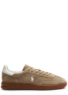 Polo Ralph Lauren Bedford Panelled Suede Sneakers Beige