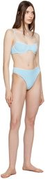 Frankies Bikinis SSENSE Exclusive Blue Pam & Jenna Bikini