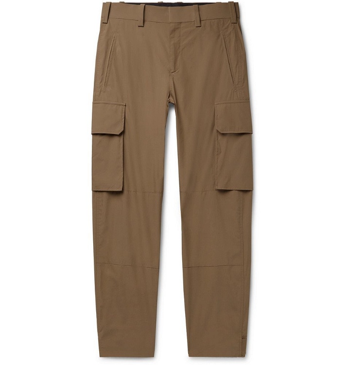 Photo: Neil Barrett - Tapered Cotton-Blend Cargo Trousers - Brown