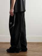 VETEMENTS - Wide-Leg Cotton-Jersey Sweatpants - Black