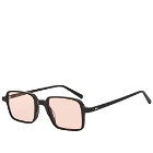 Moscot Shindig Sunglasses in Black/Rose