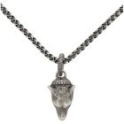 Gucci Silver Anger Forest Wolf Necklace