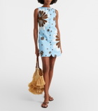 Cala de la Cruz Rhoda floral linen minidress