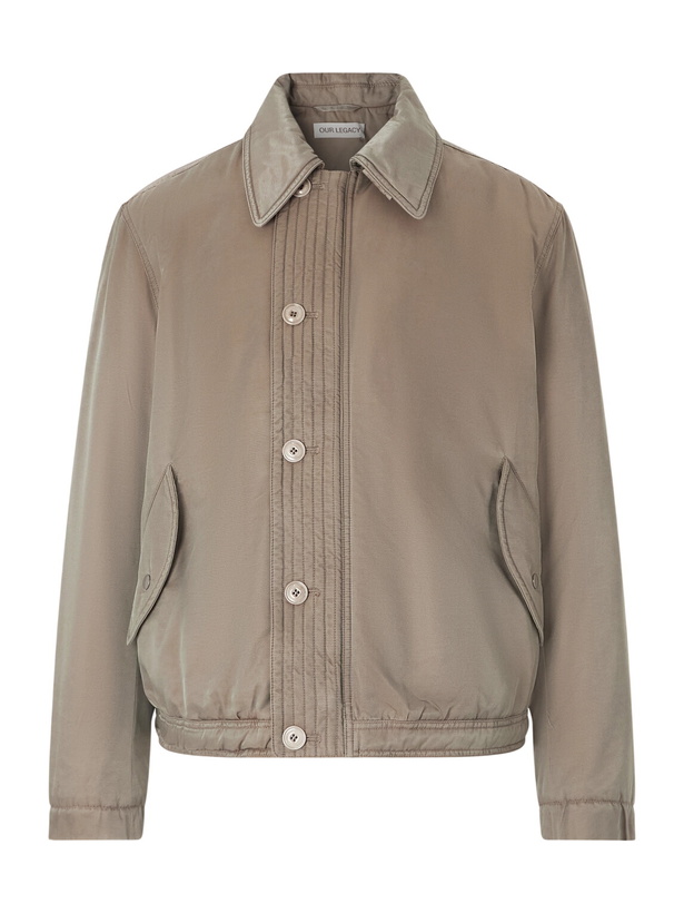 Photo: Our Legacy - Auto Padded Cotton and Nylon-Blend Jacket - Brown