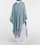 Loro Piana The Suitcase Stripe silk and cashmere cape