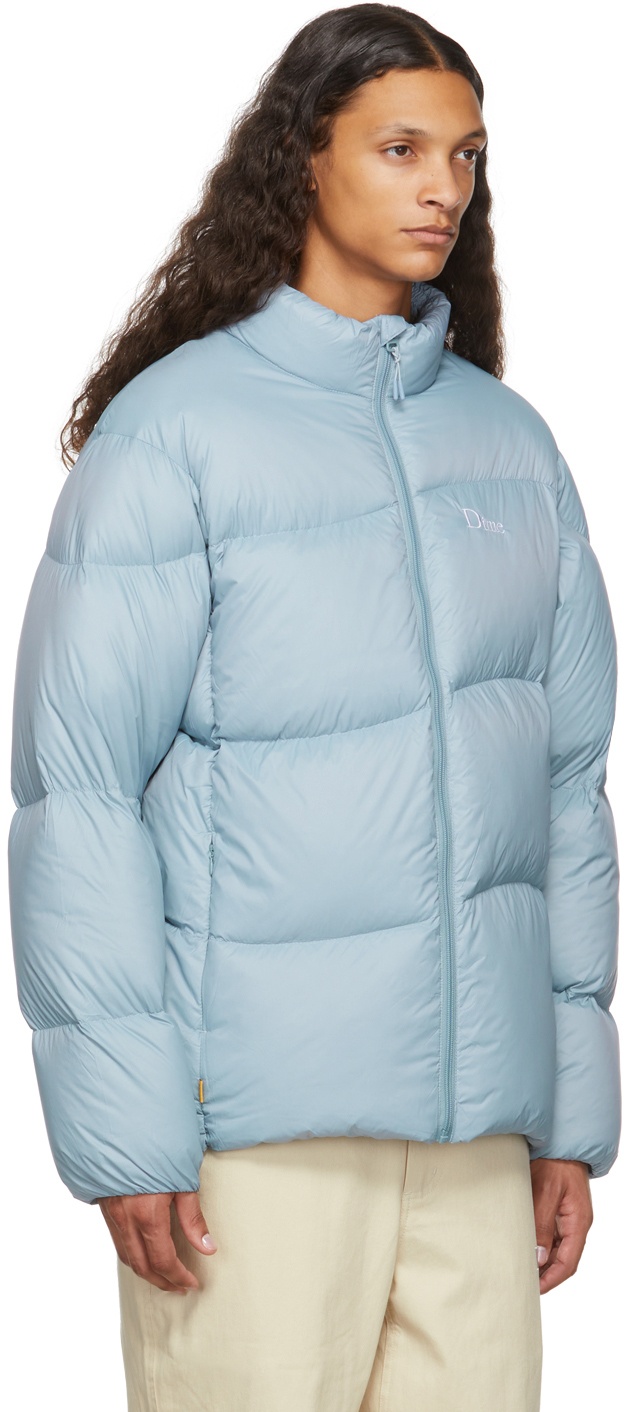 Dime Blue Midweight Wave Puffer Jacket Dime