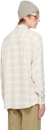 YOKE Off-White Plaid Shirt