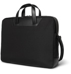 Paul Smith - Embroidered Leather-Trimmed Nylon Briefcase - Black