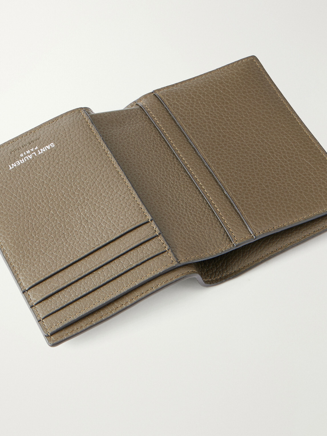 SAINT LAURENT - Full-Grain Leather Bifold Cardholder