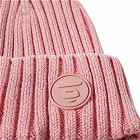 Men's AAPE Ribbed Logo Beanie in Pink