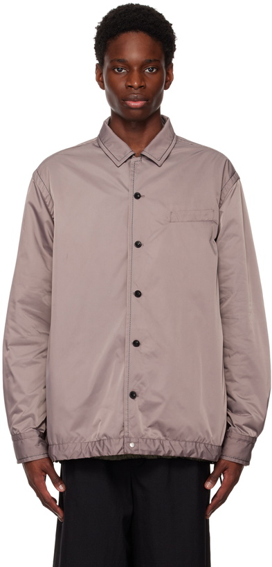 Photo: sacai Purple Drawstring Shirt