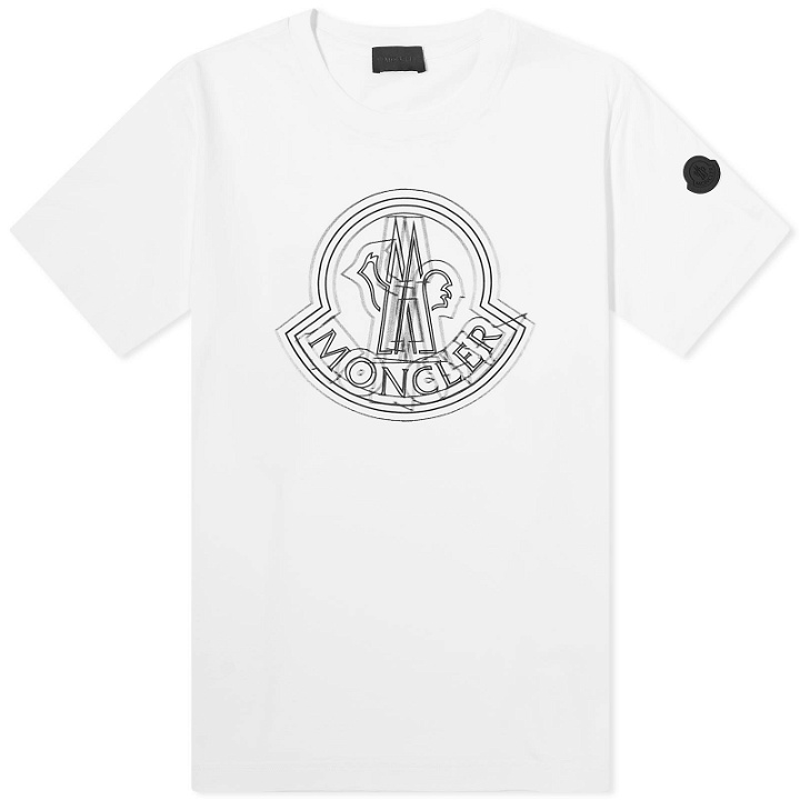 Photo: Moncler Men's Logo T-Shirt in White