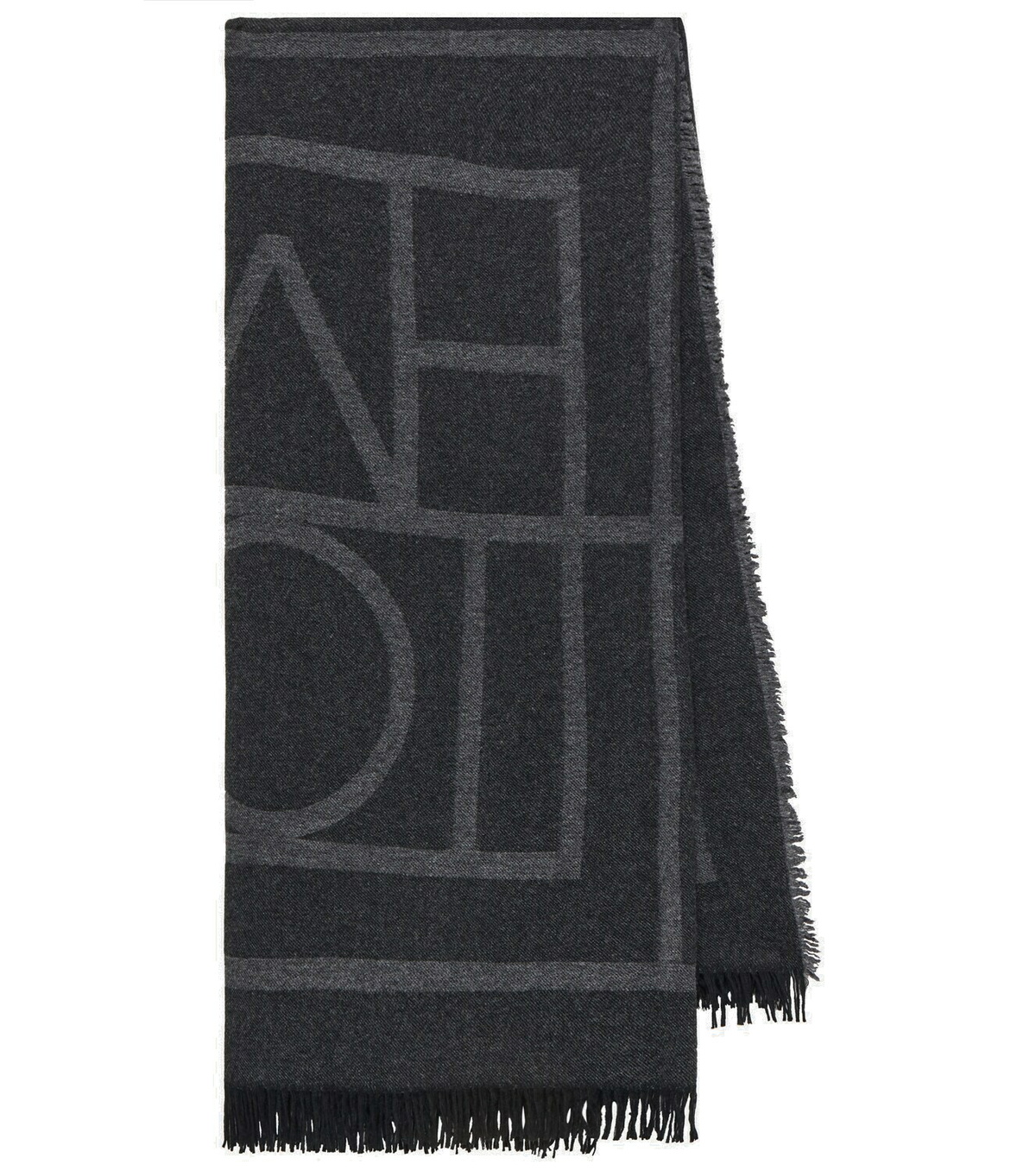 Toteme Logo wool and cashmere scarf Toteme