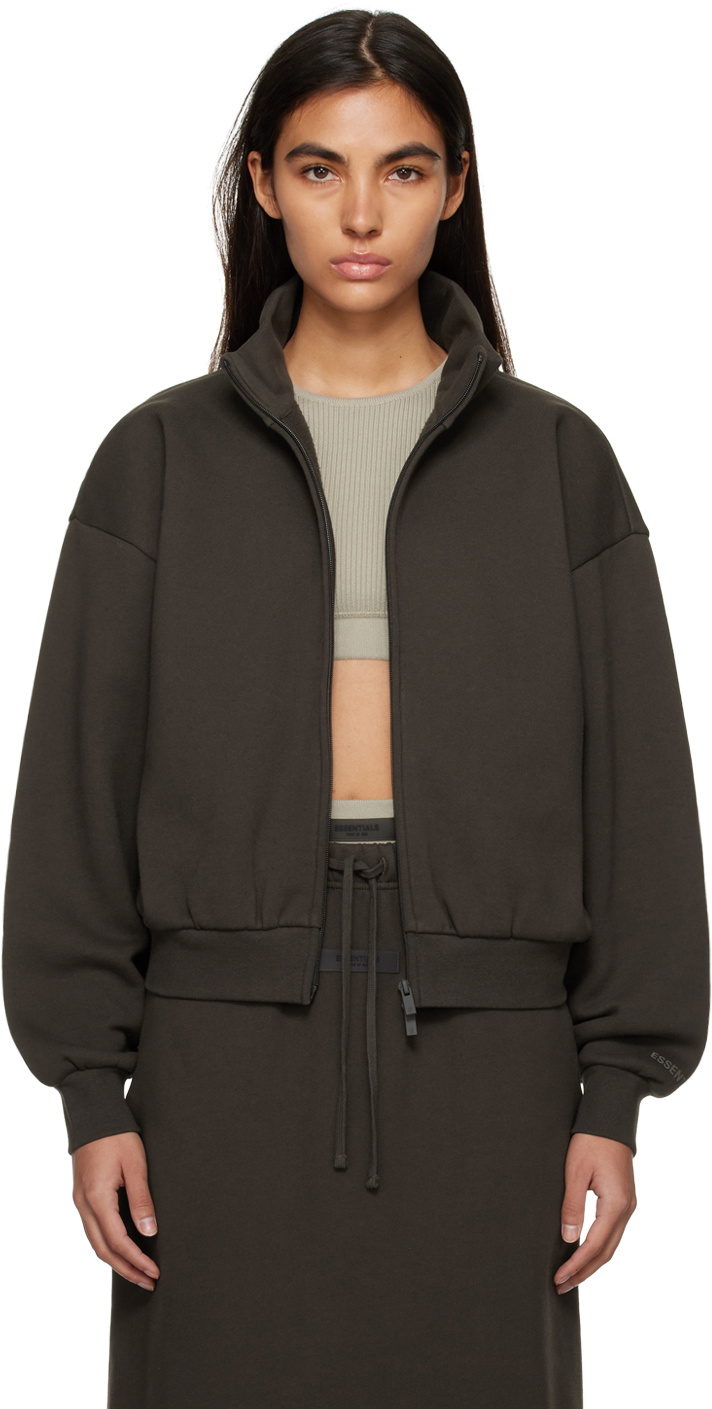 Essentials Gray Full Zip Jacket Essentials