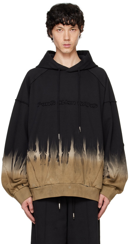 Feng Chen Wang Black Studded Hoodie Feng Chen Wang