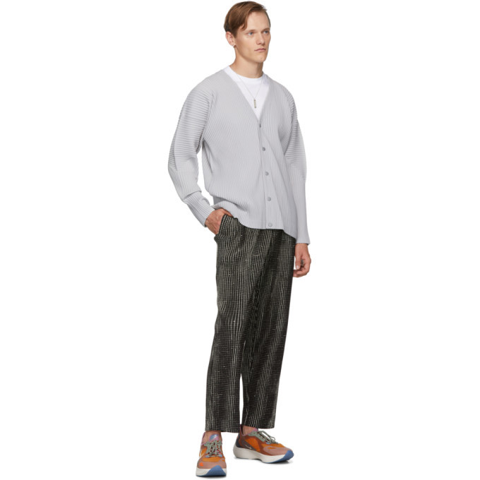 Homme Plisse Issey Miyake Grey Basics Cardigan Homme Plisse Issey