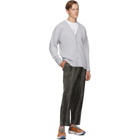 Homme Plisse Issey Miyake Grey Basics Cardigan