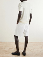 Altea - Linen and Cotton-Blend Polo Shirt - Neutrals