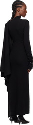 Ann Demeulemeester Black Vabu Maxi Dress