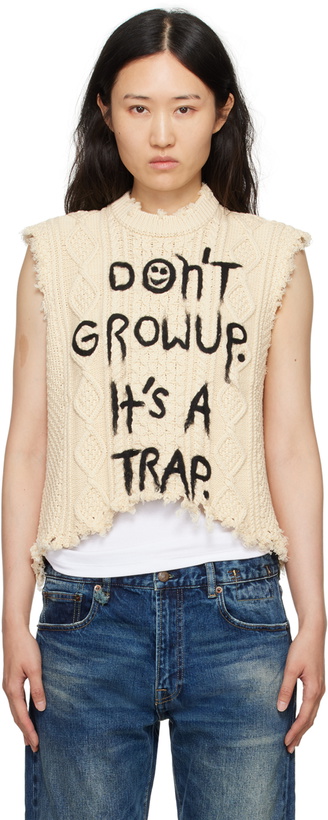 Photo: R13 Off-White Cable Vest
