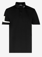 J.Lindeberg Black Heath Logo Golf Polo Shirt
