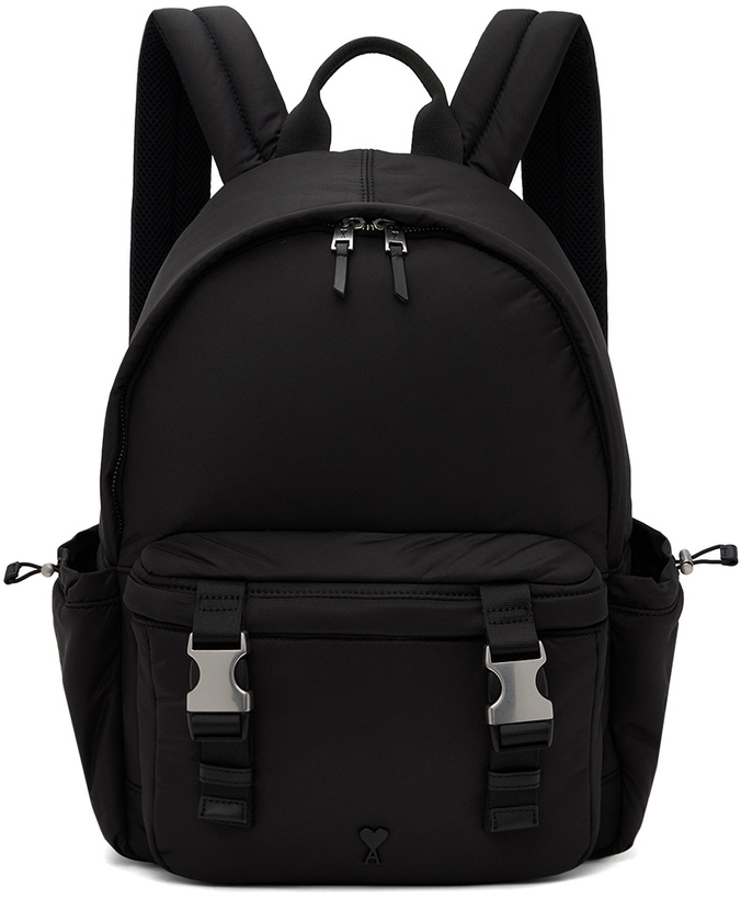 Photo: AMI Paris Black Ami De Cœur Backpack