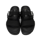Valentino Black Valentino Garavani VLTN Slides