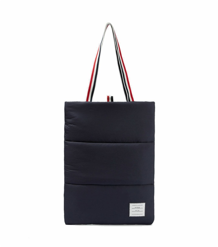Photo: Thom Browne - Leather-trimmed tote