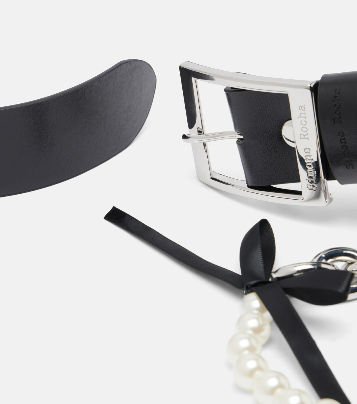 Simone Rocha Embellished leather belt