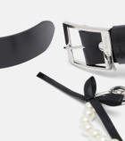 Simone Rocha Embellished leather belt