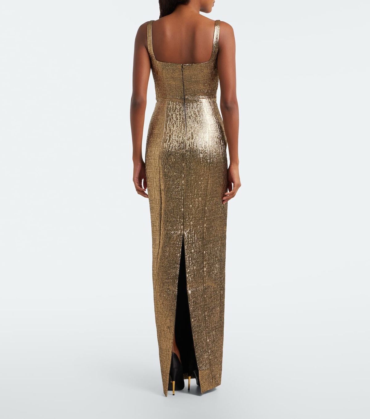 Roland Mouret Lamé jacquard gown