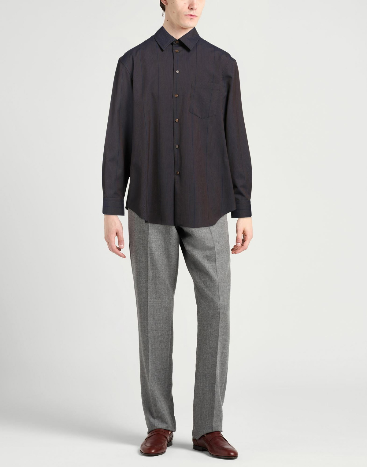 Burberry Mens Shirt in Navy
