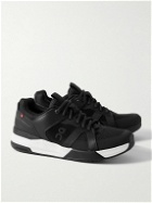 ON - The Roger Clubhouse Pro Leather and Mesh Tennis Sneakers - Black