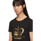 Dolce and Gabbana Black Crown Logo T-shirt