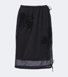 Prada Embellished midi skirt