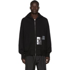 Julius Black Graphic Zip-Up Hoodie