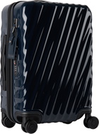 Tumi Navy International Expandable 4 Wheeled Carry-On Suitcase