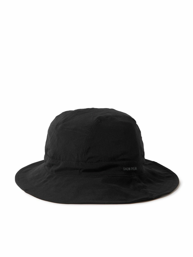Photo: Snow Peak - Logo-Print Primeflex™ Dot Air® Bucket Hat - Black