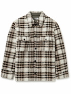 Isabel Marant - Kervont Checked Wool-Blend Bouclé Overshirt - Neutrals