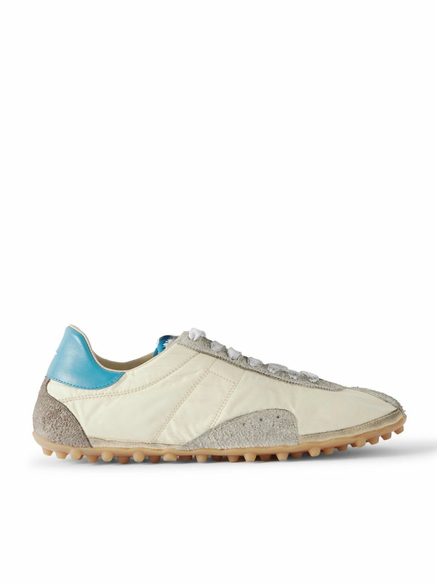 Photo: Maison Margiela - Sprinters Leather and Suede-Trimmed Nylon Sneakers - Neutrals